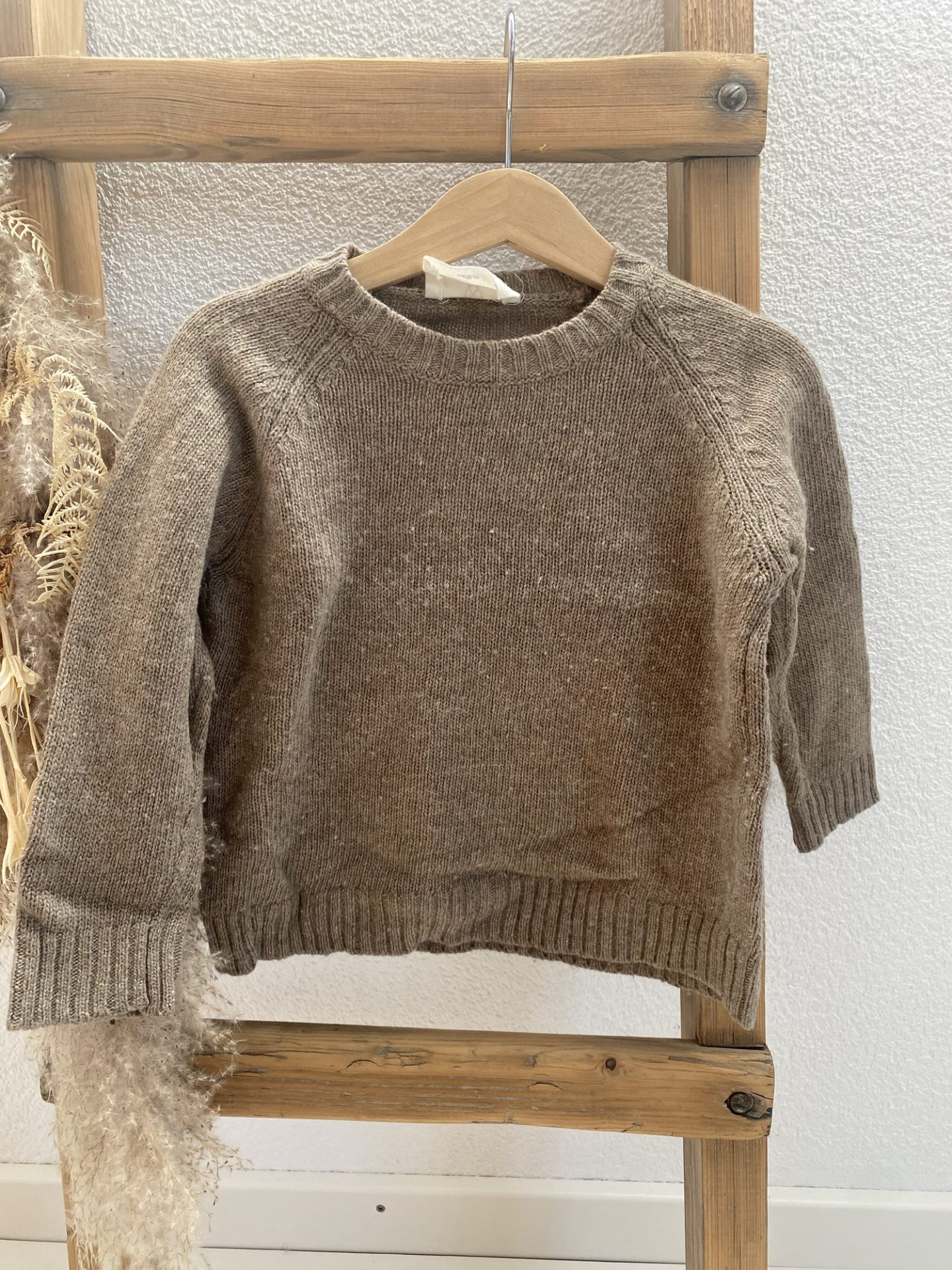 Strickpulli braun Kind