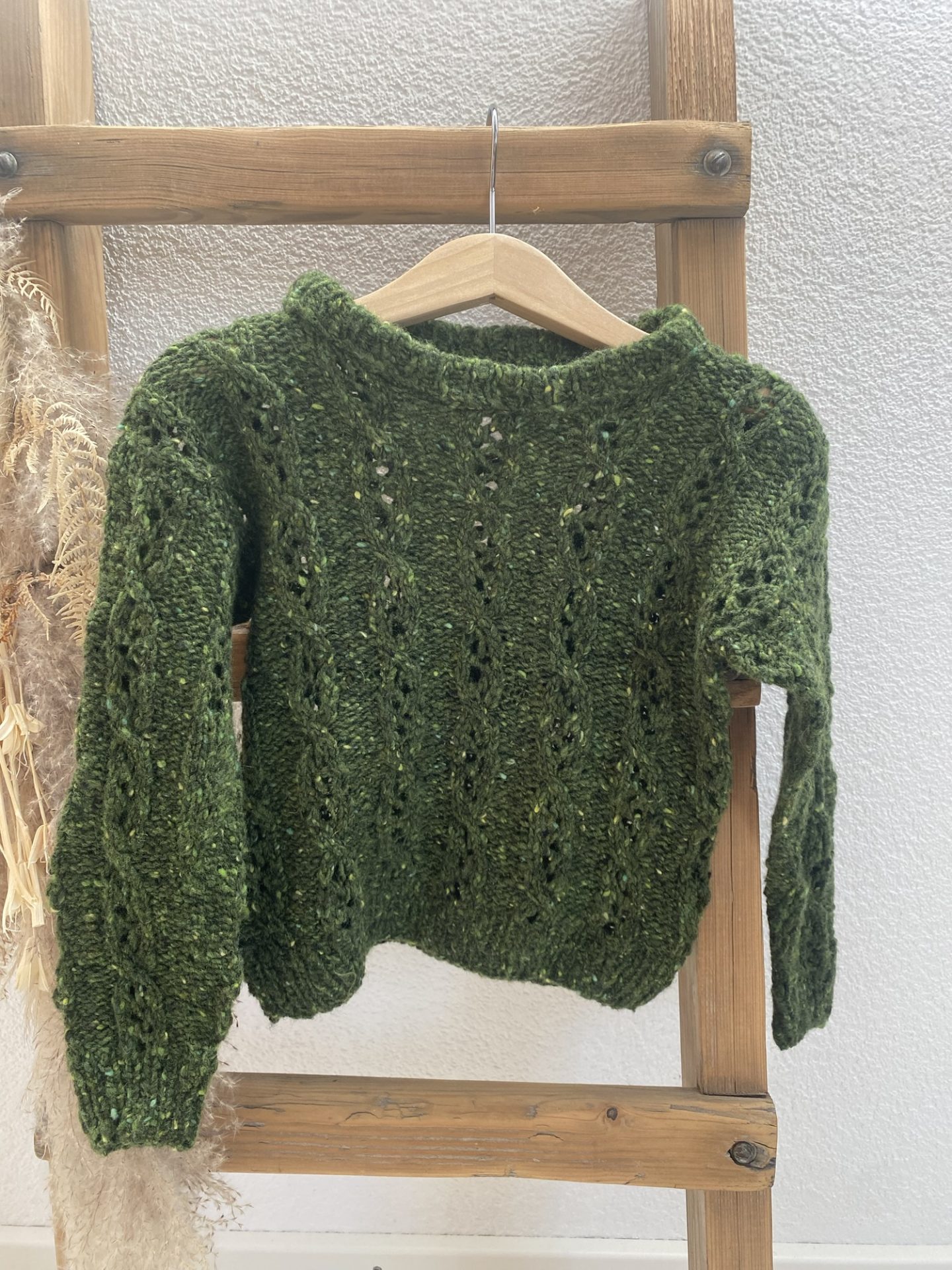 Strickpulli grün