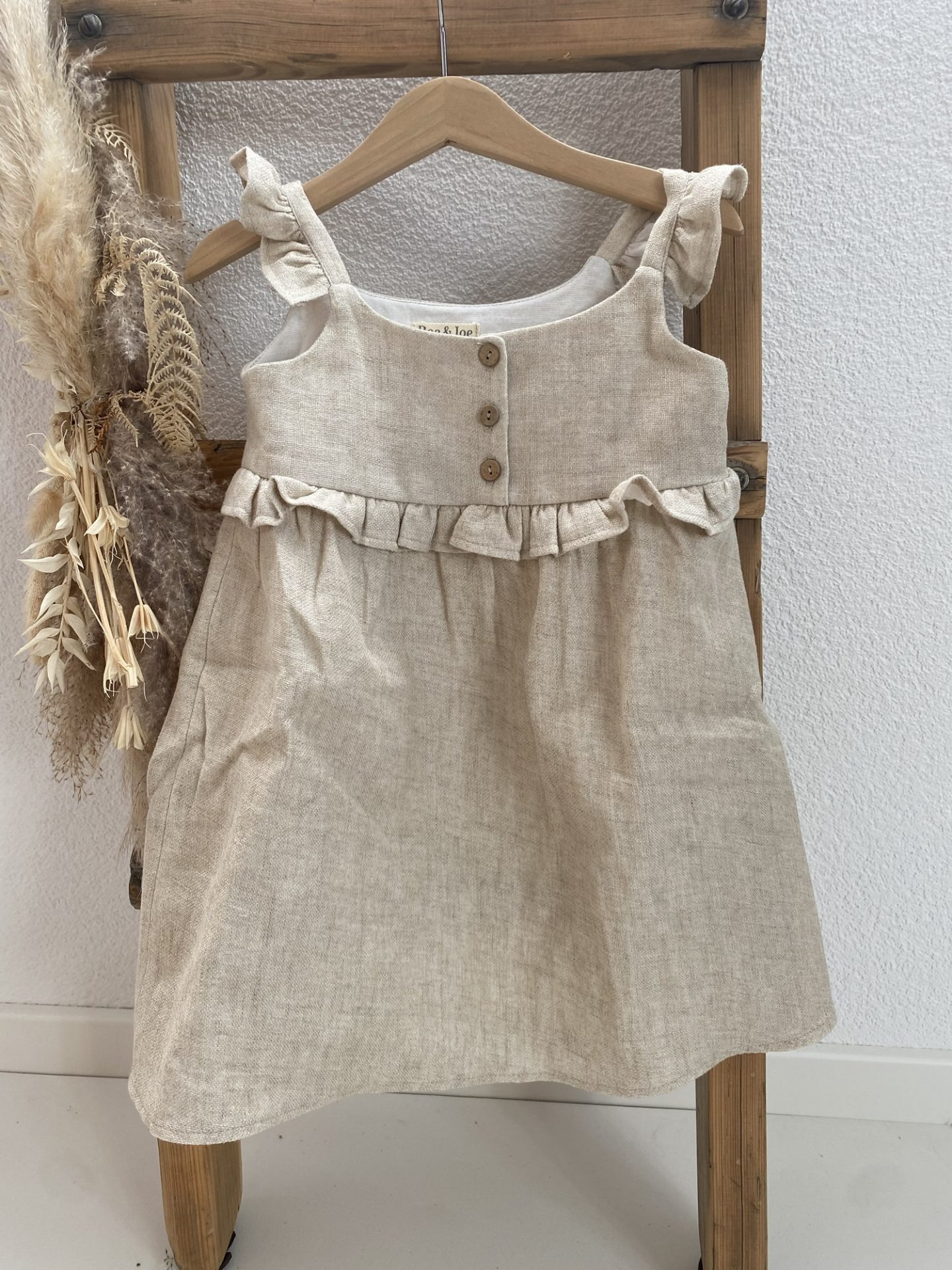 Leinenkleid creme