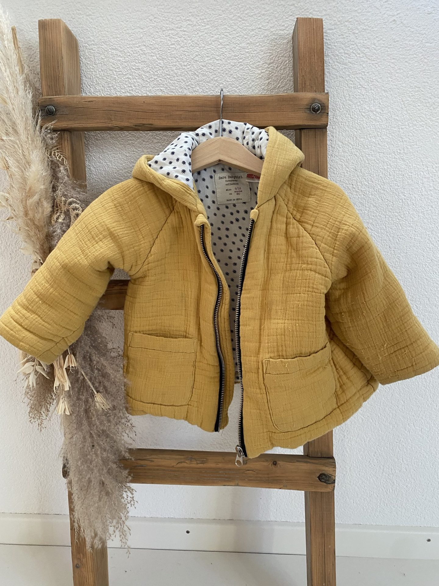Musselinjacke gelb