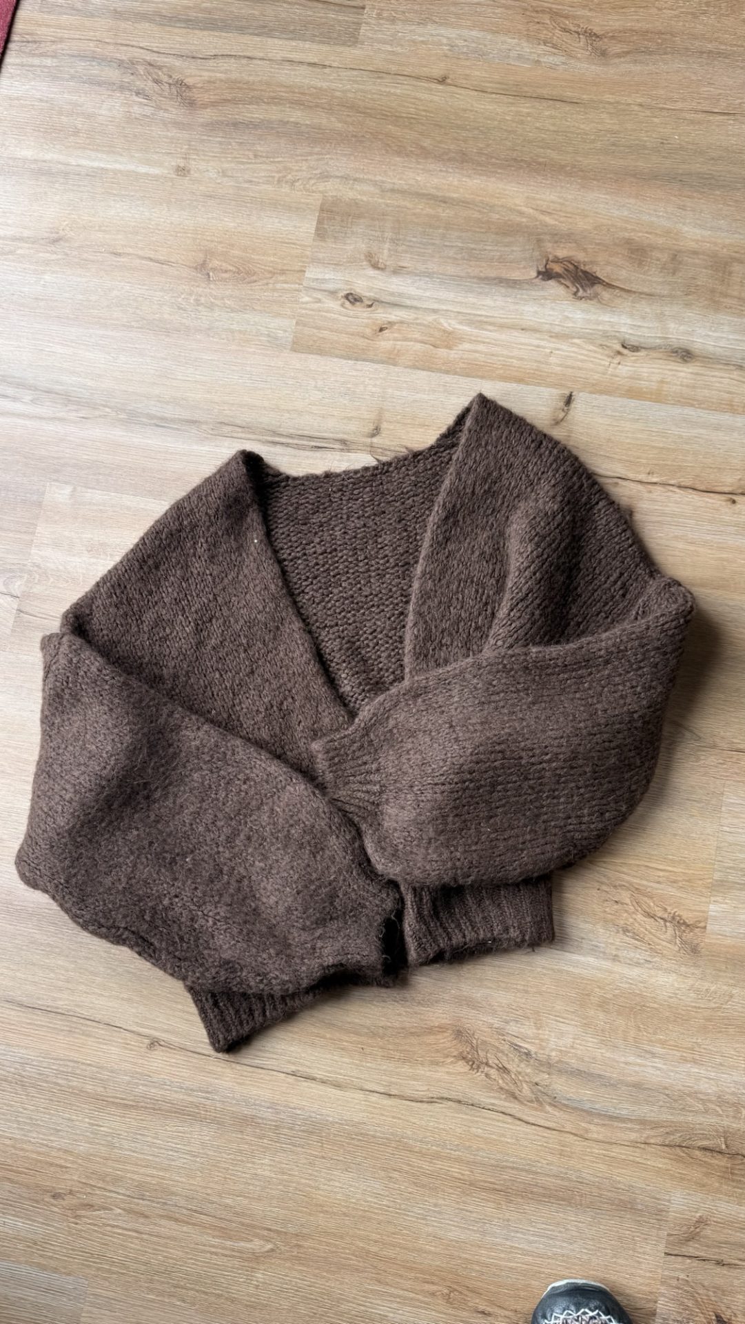 Strickjacke dunkelbraun